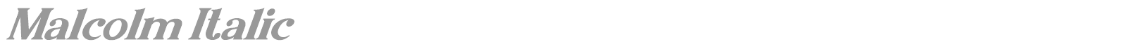 Malcolm font preview